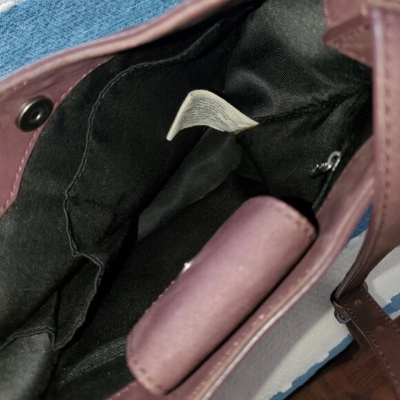 Vintage Lucky Brand Suede Leather Tassel Sachel Crossbody In Maroon - Picture 3 of 13